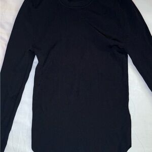 Babaton Black Ribbed Knit Sweater